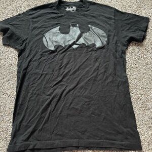 Black Batman Logo T-Shirt size large